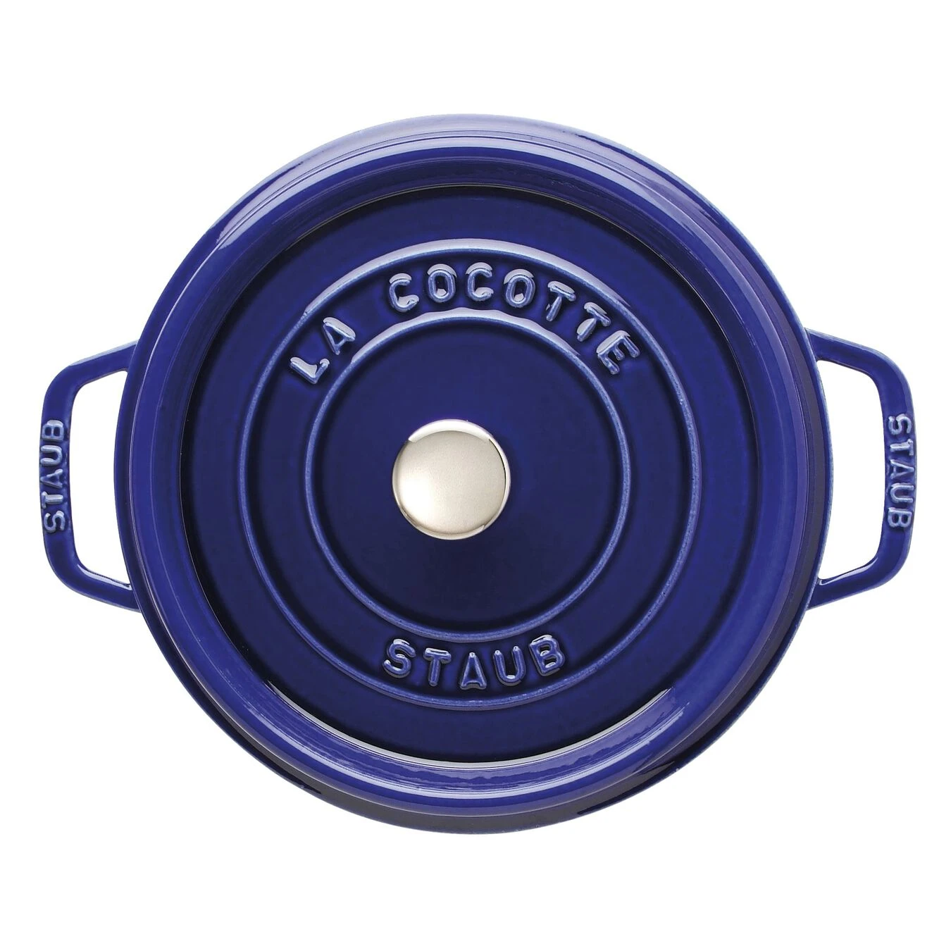 Staub 24 Cm Round Cast Iron Cocotte Dark-blue 4 Staub 24 Cm Round Cast Iron Cocotte Dark-blue - Image 2