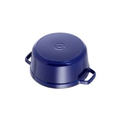 Staub 24 Cm Round Cast Iron Cocotte Dark-blue 10 Staub 24 Cm Round Cast Iron Cocotte Dark-blue -Staub 40510 283 0 5 1