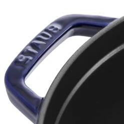 Staub 24 Cm Round Cast Iron Cocotte Dark-blue 11 Staub 24 Cm Round Cast Iron Cocotte Dark-blue -Staub 40510 283 0 6 1