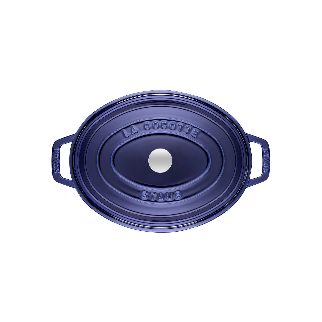 Staub 29 Cm Oval Cast Iron Cocotte Dark-blue 4 Staub 29 Cm Oval Cast Iron Cocotte Dark-blue - Image 2