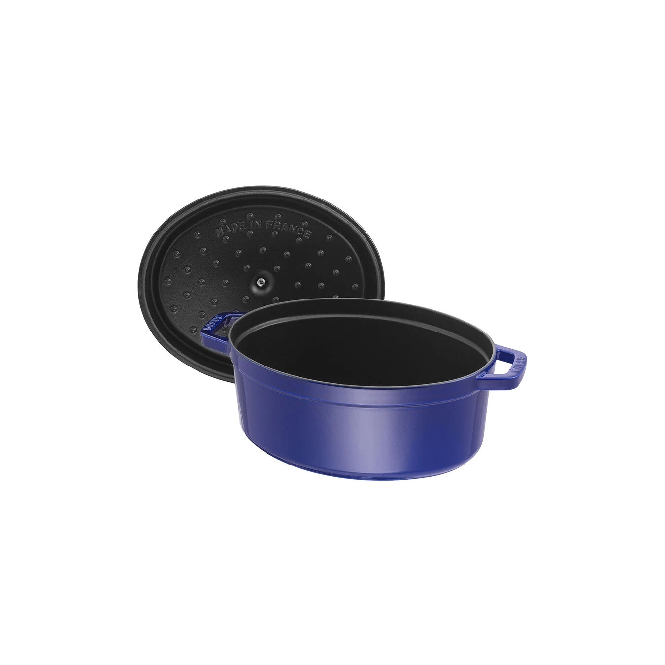 Staub 29 Cm Oval Cast Iron Cocotte Dark-blue 7 Staub 29 Cm Oval Cast Iron Cocotte Dark-blue - Image 5