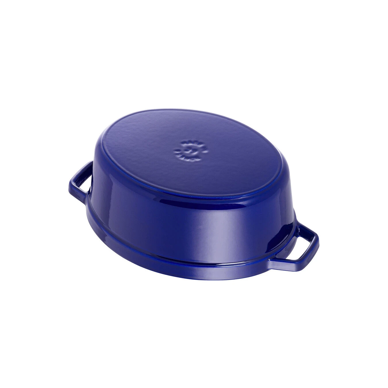 Staub 29 Cm Oval Cast Iron Cocotte Dark-blue 6 Staub 29 Cm Oval Cast Iron Cocotte Dark-blue - Image 4