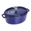 Staub 33 Cm Oval Cast Iron Cocotte Dark-blue 2 Staub 33 Cm Oval Cast Iron Cocotte Dark-blue -Staub 40510 290 0 1