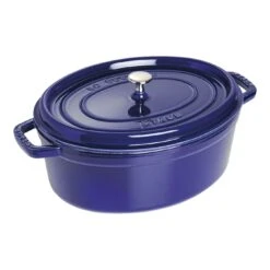 Staub 33 Cm Oval Cast Iron Cocotte Dark-blue