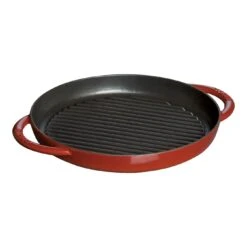 Staub 26 Cm Round Cast Iron Pure Grill Cherry
