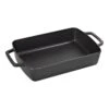 Staub 30 Cm X 20 Cm Rectangular Cast Iron Oven Dish Black -Staub 40510 323 0 1