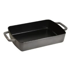Staub 38 Cm X 20 Cm Rectangular Cast Iron Oven Dish Graphite-grey