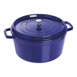 Staub 30 Cm Round Cast Iron Cocotte Dark-blue