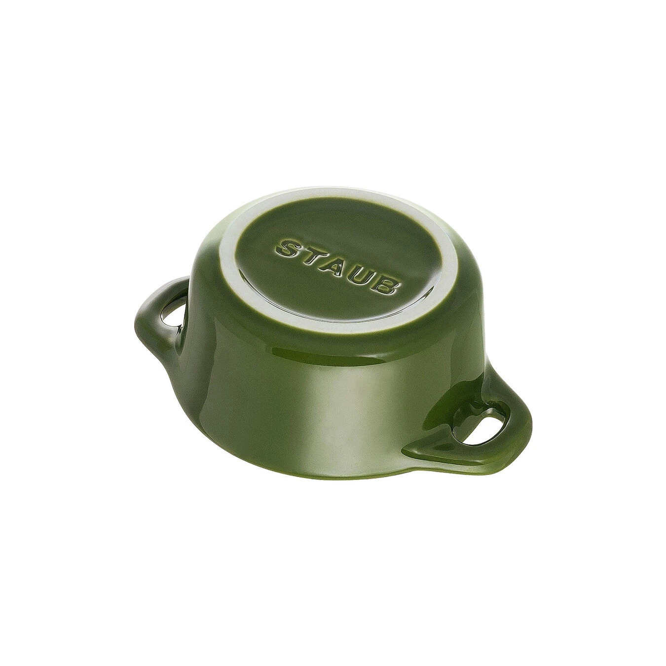 Staub 10 Cm Round Ceramic Mini Cocotte Basil-green 7 Staub 10 Cm Round Ceramic Mini Cocotte Basil-green - Image 5