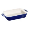 Staub 20 Cm X 16 Cm Rectangular Ceramic Oven Dish Dark-blue -Staub 40510 813 0 1