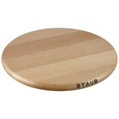 Staub 23 Cm Round Beech Trivet Magnetic Brown -Staub 40511 077 0 1