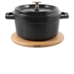 Staub 16 Cm Round Beech Trivet Magnetic Brown -Staub 40511 078 0 000000877