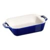 Staub 14 Cm X 11 Cm Rectangular Ceramic Oven Dish Dark-blue -Staub 40511 140 0 1