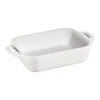 Staub 14 Cm X 11 Cm Rectangular Ceramic Oven Dish Pure-white -Staub 40511 142 0 1
