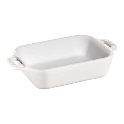 Staub 14 Cm X 11 Cm Rectangular Ceramic Oven Dish Pure-white