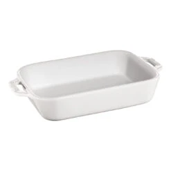 Staub 20 Cm X 16 Cm Rectangular Ceramic Oven Dish Pure-white
