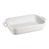 Staub 27 Cm X 20 Cm Rectangular Ceramic Oven Dish Pure-white -Staub 40511 146 0 1
