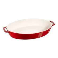Staub 37 Cm Oval Ceramic Oven Dish Cherry
