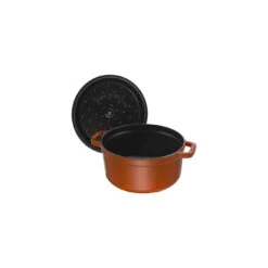Staub 28 Cm Round Cast Iron Cocotte Cinnamon -Staub 40511 295 0 5 1