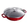 Staub 30 Cm Cast Iron Wok With Glass Lid Cherry -Staub 40511 345 0 3