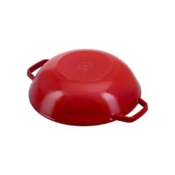 Staub 30 Cm Cast Iron Wok With Glass Lid Cherry -Staub 40511 345 0 4