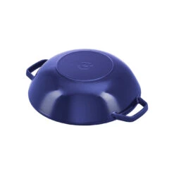 Staub 30 Cm Cast Iron Wok With Glass Lid Dark-blue -Staub 40511 467 0 5
