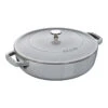 Staub 28 Cm Round Cast Iron Saute Pan Chistera Graphite-grey -Staub 40511 470 0 1