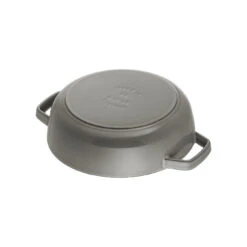Staub 28 Cm Round Cast Iron Saute Pan Chistera Graphite-grey -Staub 40511 470 0 4