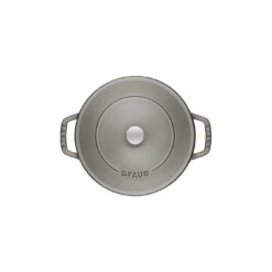Staub 28 Cm Round Cast Iron Saute Pan Chistera Graphite-grey -Staub 40511 470 0 5