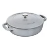 Staub 24 Cm Round Cast Iron Saute Pan Chistera Graphite-grey 1 Staub 24 Cm Round Cast Iron Saute Pan Chistera Graphite-grey -Staub 40511 471 0 1