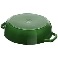 Staub 24 Cm Round Cast Iron Saute Pan Chistera Basil-green -Staub 40511 479 0 3
