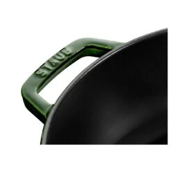 Staub 24 Cm Round Cast Iron Saute Pan Chistera Basil-green -Staub 40511 479 0 4