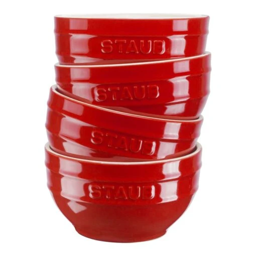 Staub 4-pcs Ceramic Bowl Set Cherry 8 Staub 4-pcs Ceramic Bowl Set Cherry -Staub 40511 541 0 1