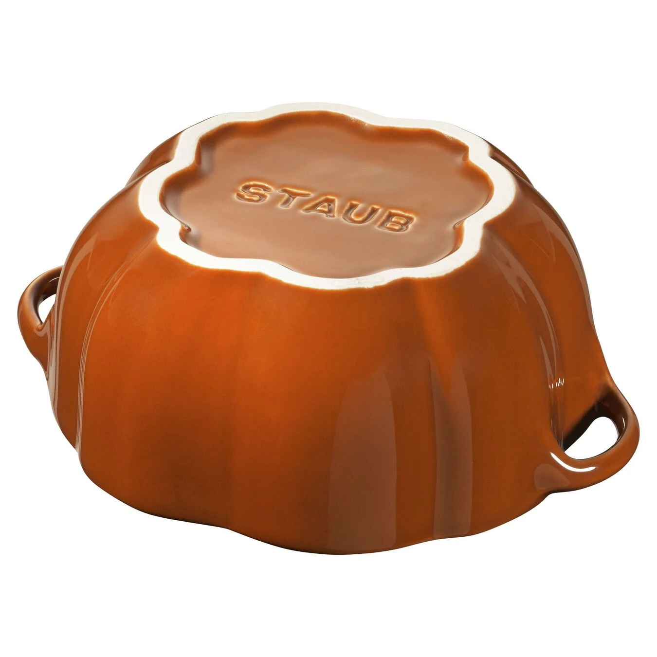 Staub 12 Cm Pumpkin Ceramic Cocotte Cinnamon 7 Staub 12 Cm Pumpkin Ceramic Cocotte Cinnamon - Image 5