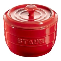 Staub Ceramic Salt Crock Cherry