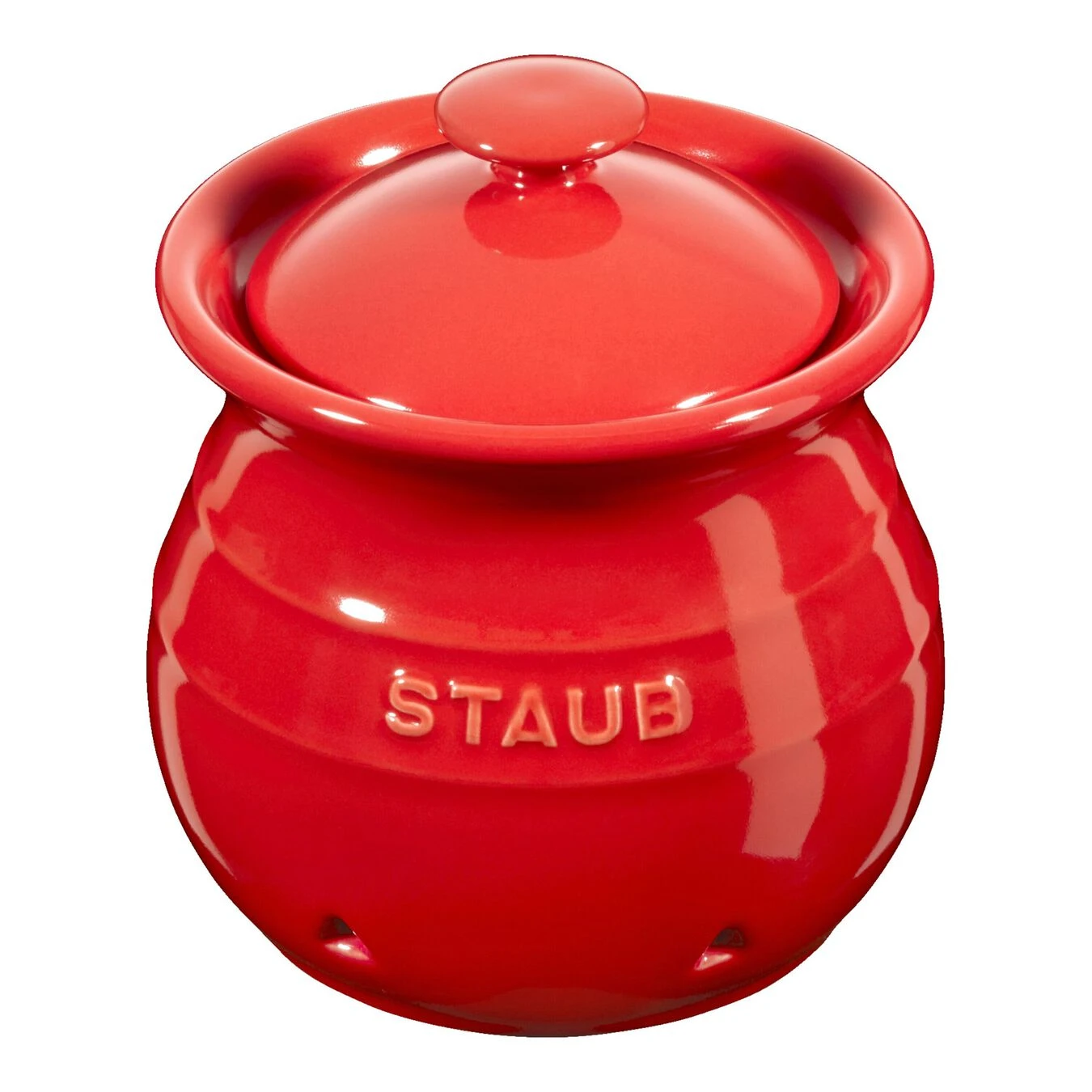 Staub Ceramic Garlic Keeper Cherry 3 Staub Ceramic Garlic Keeper Cherry