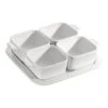 Staub 5-pcs Square Ceramic Appetiser Set Pure-white -Staub 40511 586 0 1