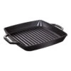 Staub 28 X 28 Cm Square Cast Iron Grill Pan Black -Staub 40511 683 0 1