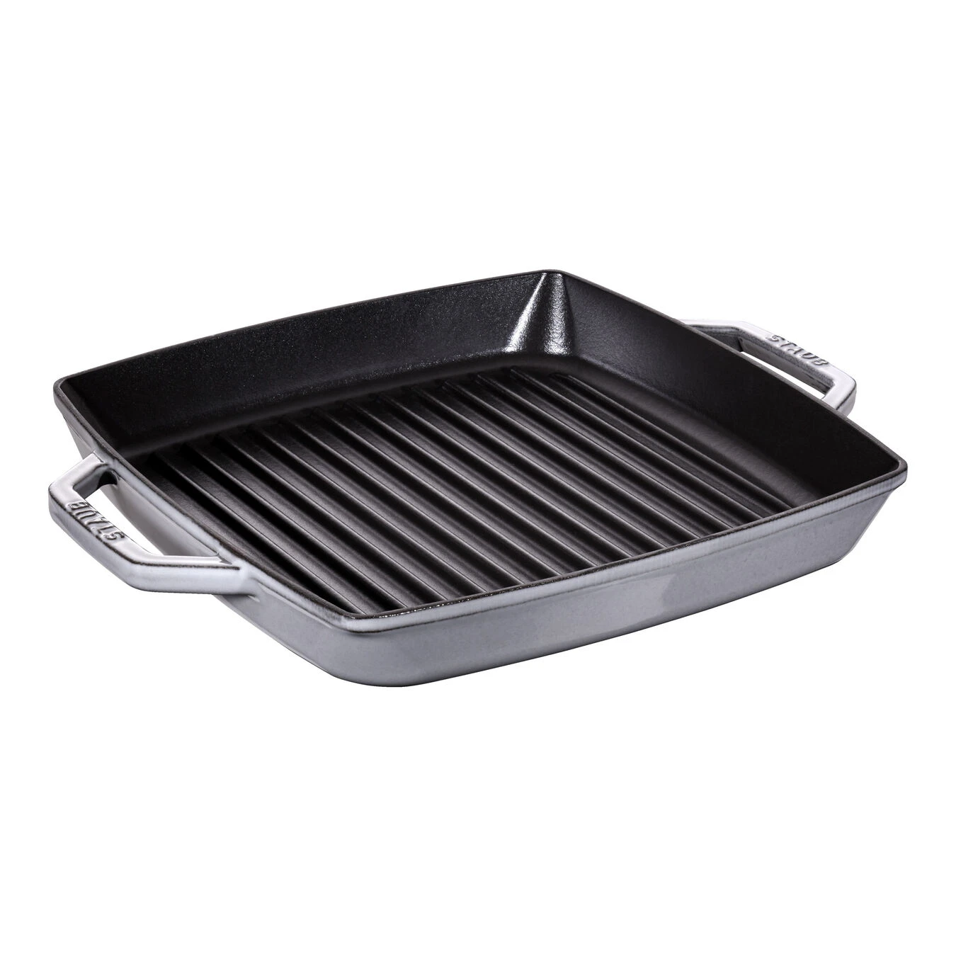 Staub 28 X 28 Cm Square Cast Iron Grill Pan Graphite-grey 3 Staub 28 X 28 Cm Square Cast Iron Grill Pan Graphite-grey