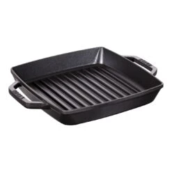 Staub 23 X 23 Cm Square Cast Iron Grill Pan Black