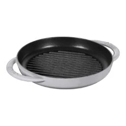 Staub 23 Cm Round Cast Iron Pure Grill Graphite-grey