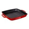 Staub 33 X 33 Cm Square Cast Iron Grill Pan Cherry -Staub 40511 784 0 1