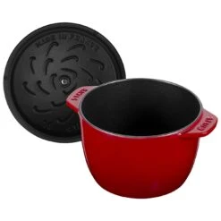 Staub 16 Cm Round Cast Iron Rice Cocotte Cherry -Staub 40511 828 0 4