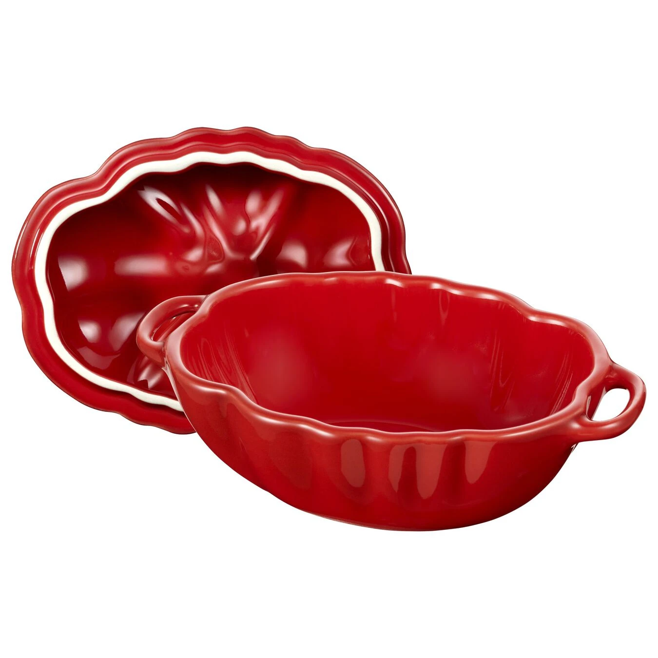 Staub 16 Cm Tomato Ceramic Cocotte Cherry 4 Staub 16 Cm Tomato Ceramic Cocotte Cherry - Image 2