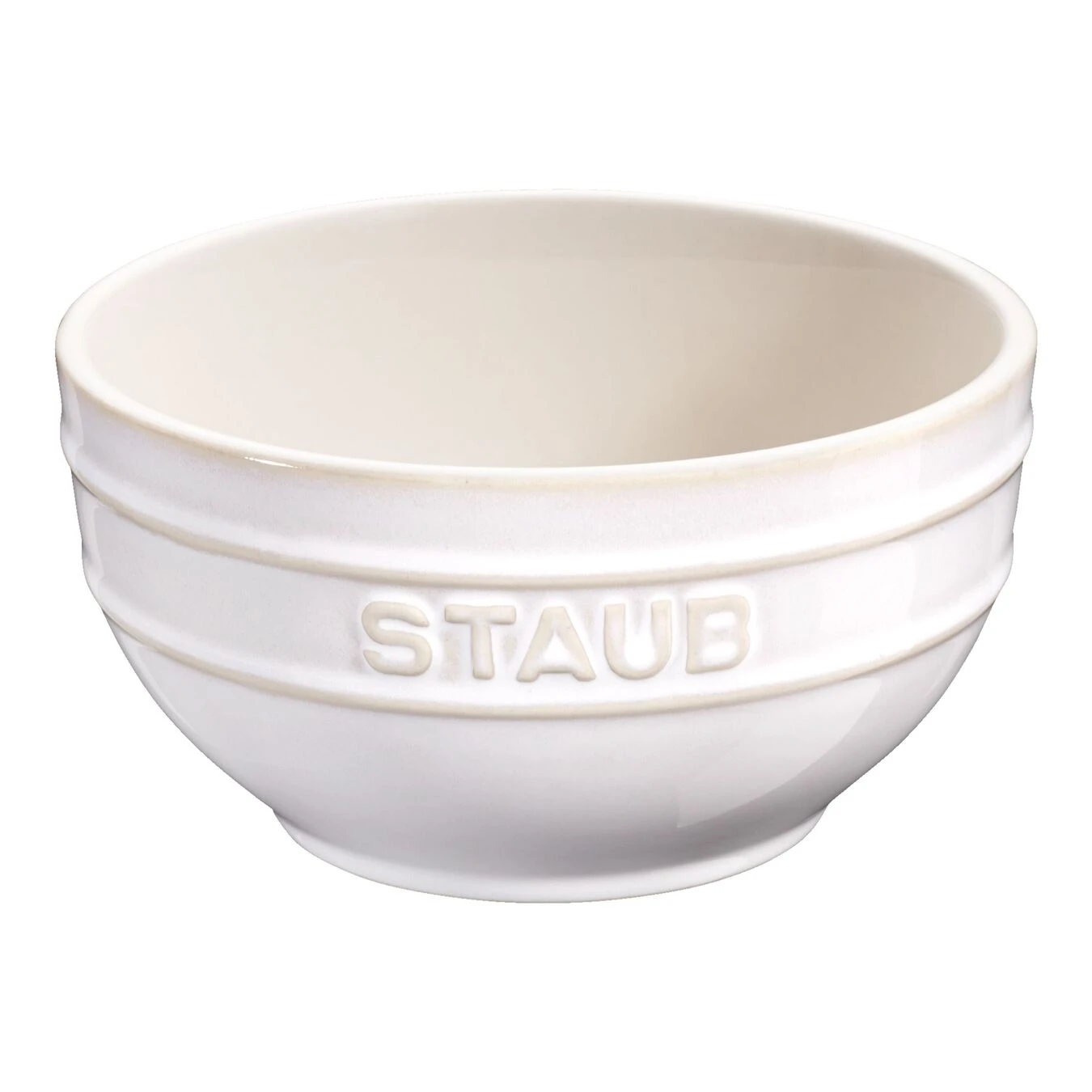 Staub 14 Cm Round Ceramic Bowl Ivory-white 3 Staub 14 Cm Round Ceramic Bowl Ivory-white