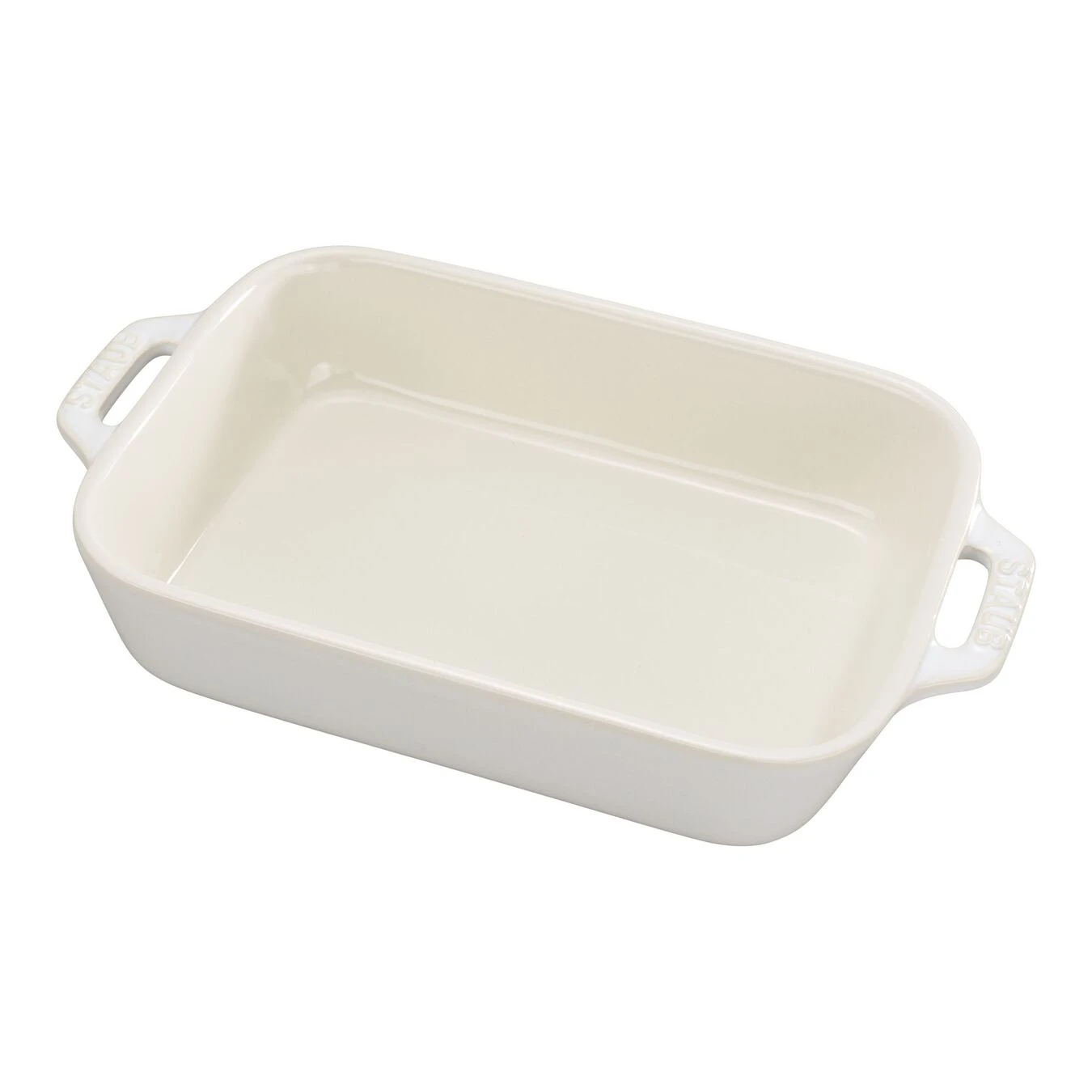 Staub 20 Cm X 16 Cm Rectangular Ceramic Oven Dish Ivory-white 3 Staub 20 Cm X 16 Cm Rectangular Ceramic Oven Dish Ivory-white