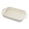 Staub 34 Cm X 24 Cm Rectangular Ceramic Oven Dish Ivory-white 2 Staub 34 Cm X 24 Cm Rectangular Ceramic Oven Dish Ivory-white -Staub 40511 887 1