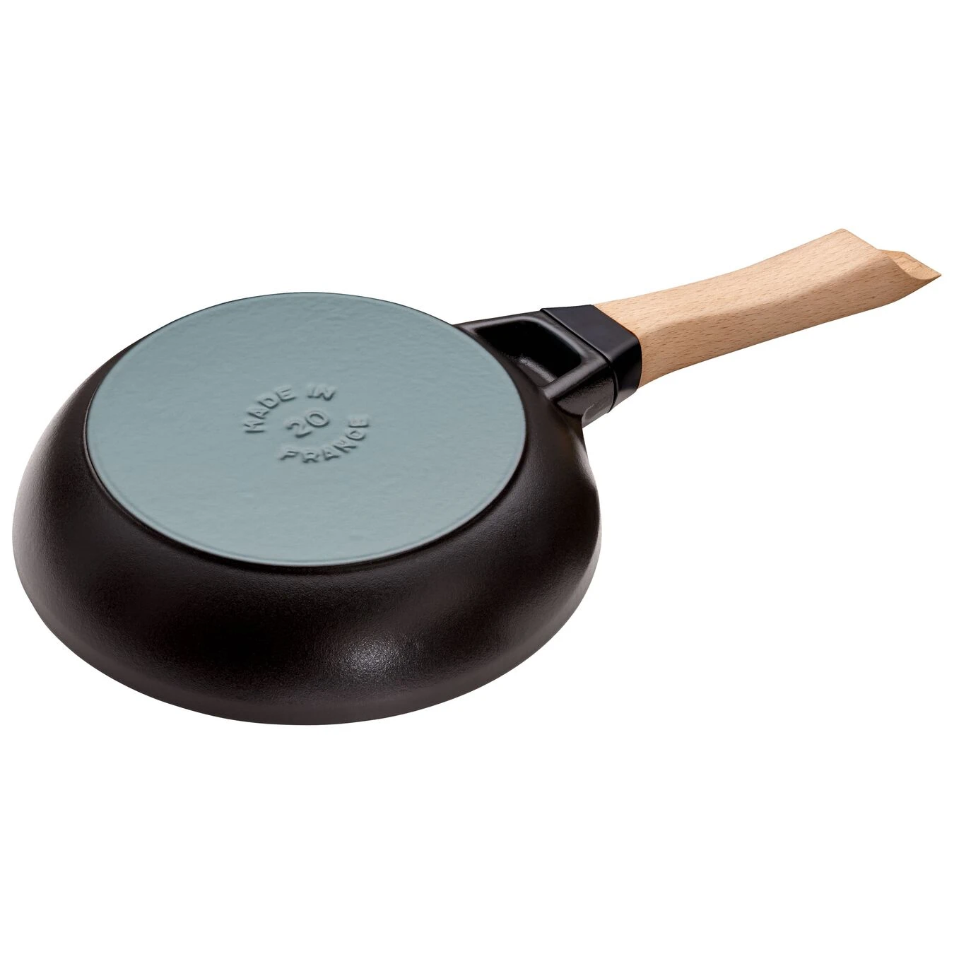 Staub 20 Cm Cast Iron Frying Pan With Wooden Handle Black 4 Staub 20 Cm Cast Iron Frying Pan With Wooden Handle Black - Image 2