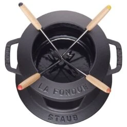 Staub 16 Cm Fondue Set Black -Staub 40511 970 0 3