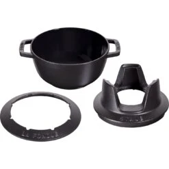 Staub 20 Cm Fondue Set Black -Staub 40511 972 0 1
